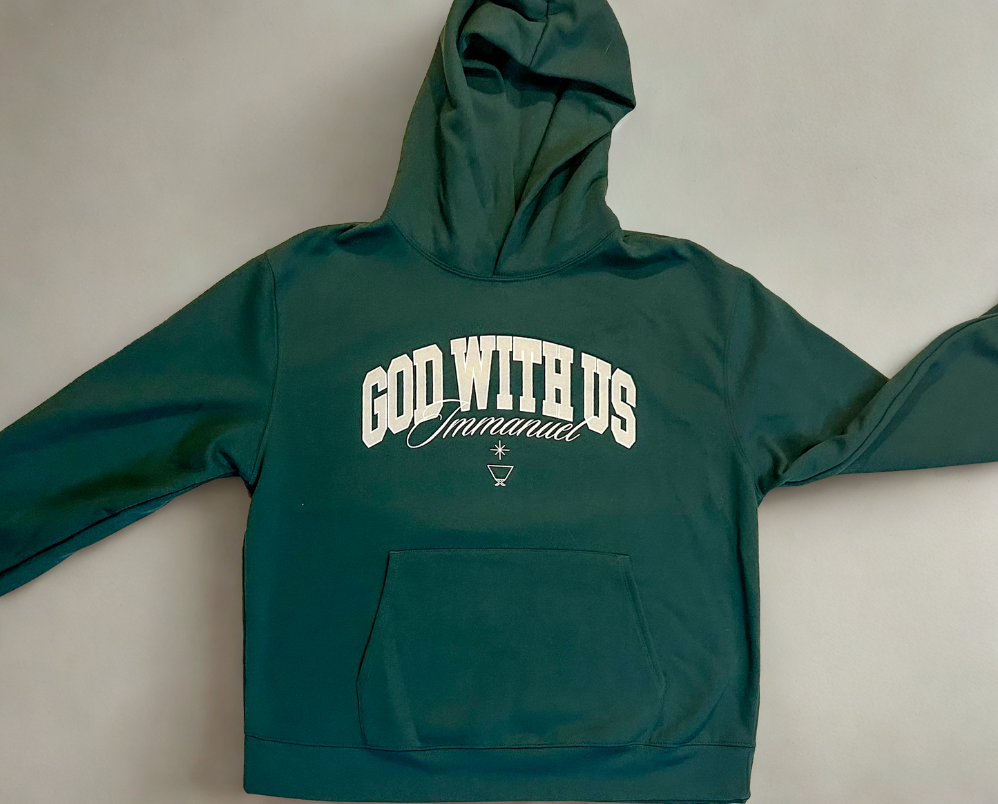 Forest Green God With Us Hoodie
