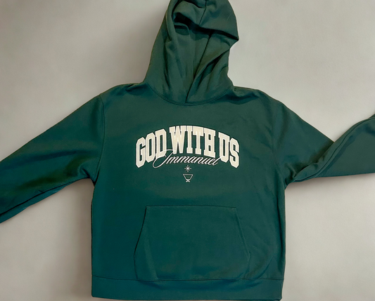 Forest Green God With Us Hoodie